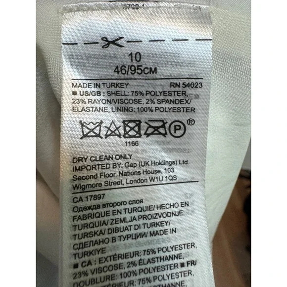 Timeless Minimalist Striped Midi Dress Size 10 Coastal Grandmother Clean Girl - Picture 5 of 7